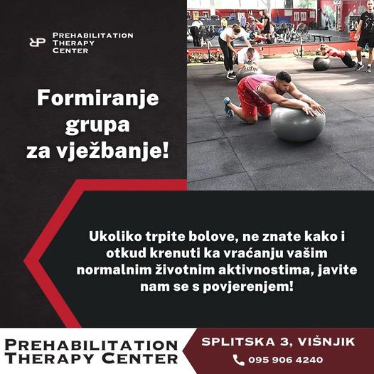 letak prehab grupe za vježbanje